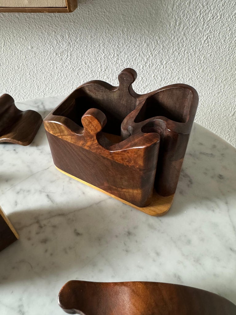 Fred and Marilyn Buss Trinket Puzzle Box, 1970s For Sale at