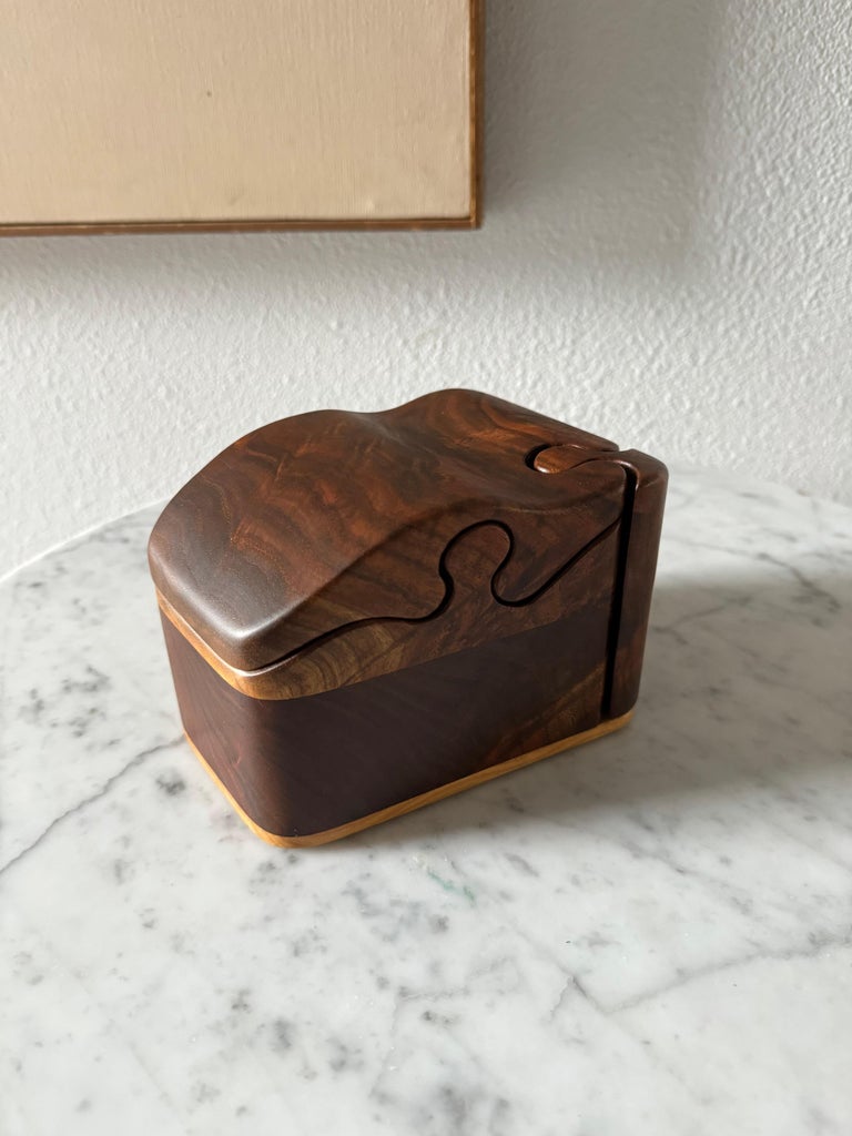Fred and Marilyn Buss Trinket Puzzle Box, 1970s For Sale at