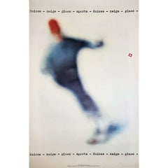 Cartel suizo de 1962 de Fred Mayer y Franz Fassler: Suisse Neige Glace Sport