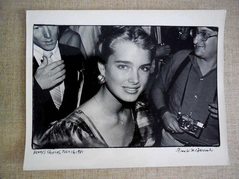 Fred McDarrah Black and White Photograph - Brooke Shields Vintage Silver Gelatin Photograph