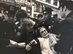 Vintage Feminist Protesting Vietnam War