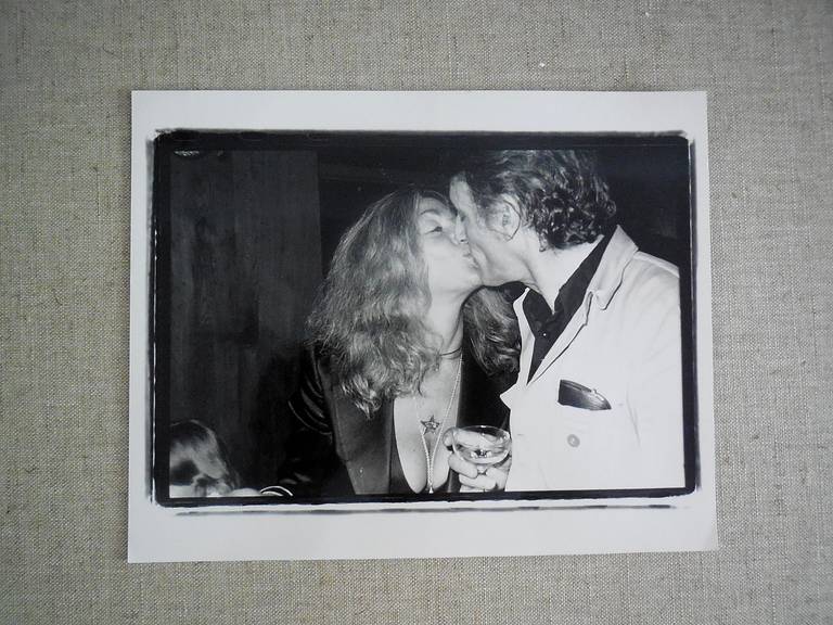 Black and White Photograph Fred McDarrah - Larry Rivers, Sylvia Miles Vintage Silver Gelatin Photograph Photo Print Pop Art