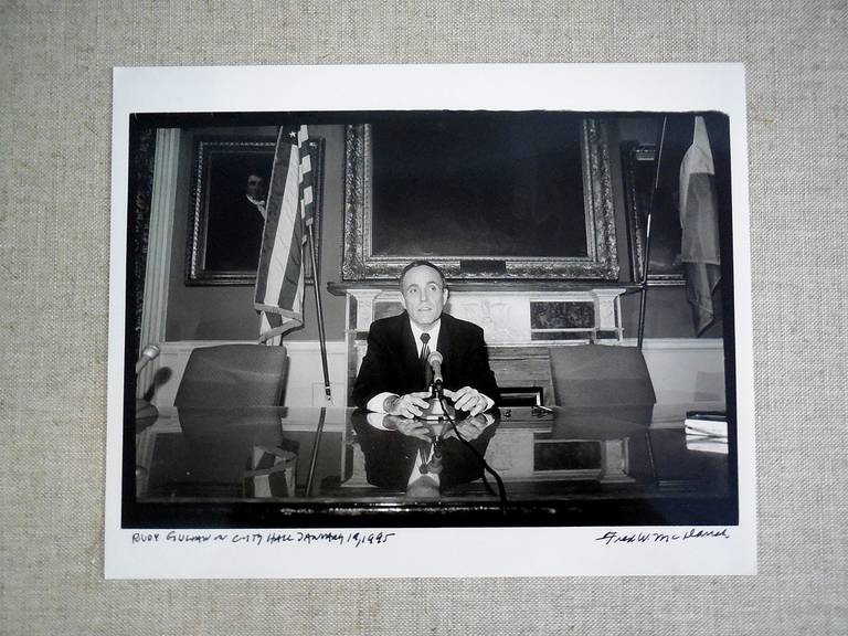 Fred McDarrah Black and White Photograph – Rudi Giuliani