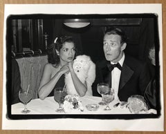 Vintage Print Silver Gelatin Signed Photograph Bianca Jagger, Halston LIz Taylor