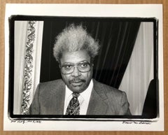 Fotografia d'epoca su gelatina d'argento, firmata, di Don King, promotore di boxe