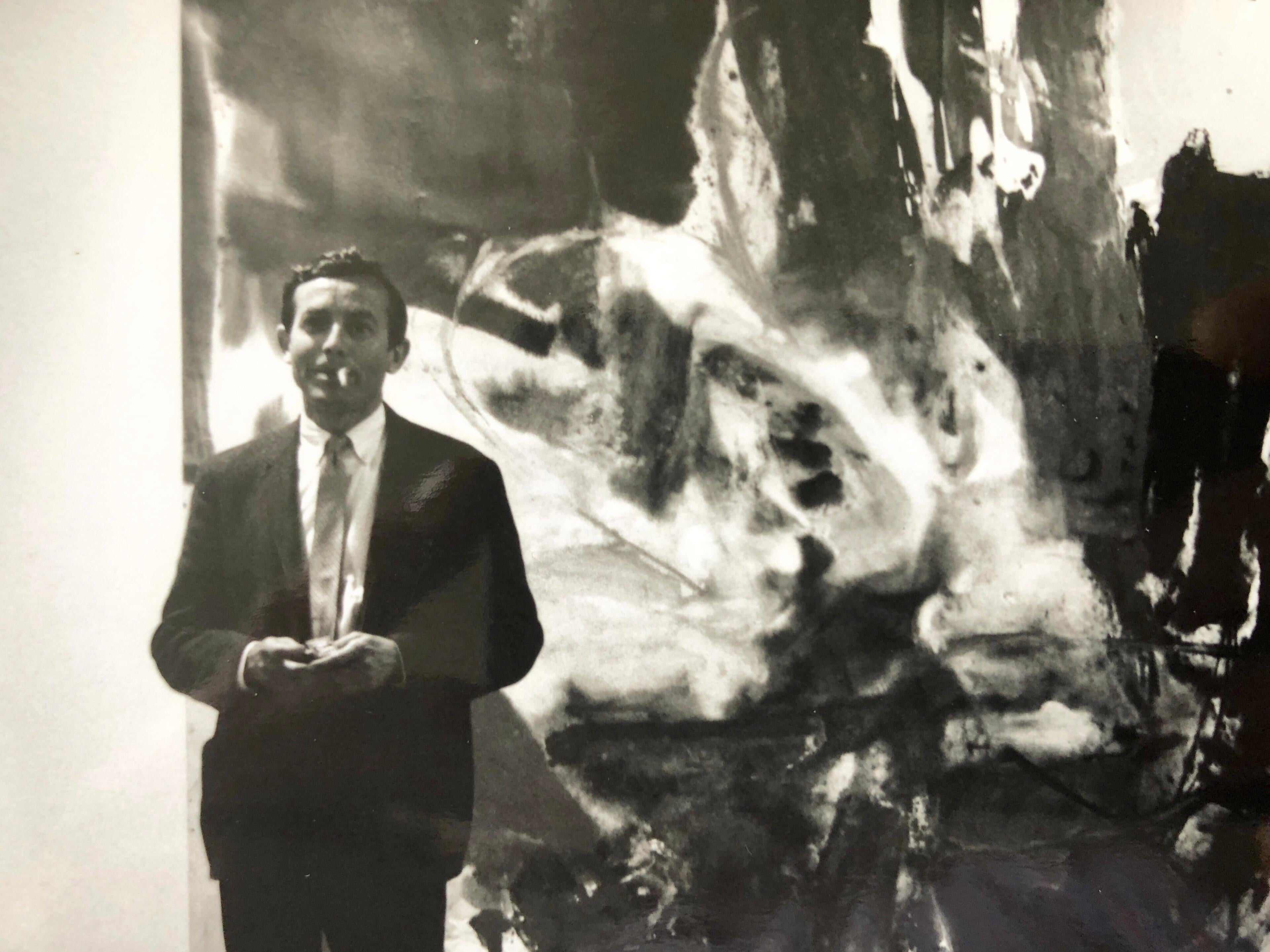  This is a photo of Friedl Dzubas (Abstract Expressionist) at Castelli Gallery, signed in ink and with photographer stamp verso and hand written title..

Over a 50-year span, McDarrah documented the rise of the Beat Generation, the city’s postmodern