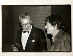 Vintage Print Silver Gelatin Signed Photograph Jasper Johns, John Cage, Whiney