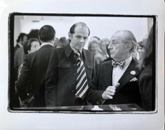 Vintage Print Silver Gelatin Signed Photograph Sidney Janis, Conrad Janis, NYC