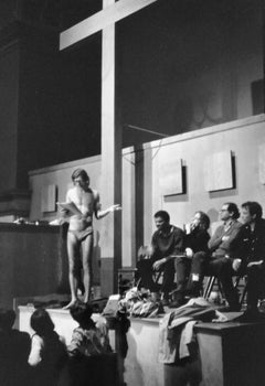 Vintage Signed Silver Gelatin Photograph Beat Poet Peter Orlovsky Beatnik Photo