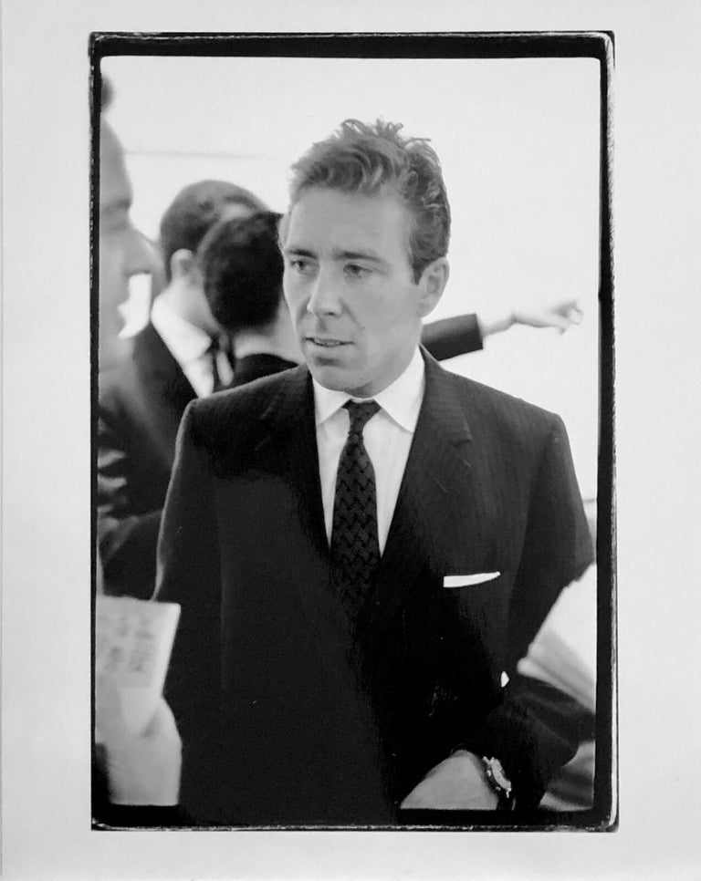 Fred McDarrah Black and White Photograph - Vintage Signed Silver Gelatin Photograph Dapper Lord Snowdon Photo Suit & Tie