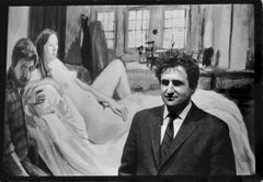 Vintage Signed Silver Gelatin Photograph Paul Georges Studio Painting Photo