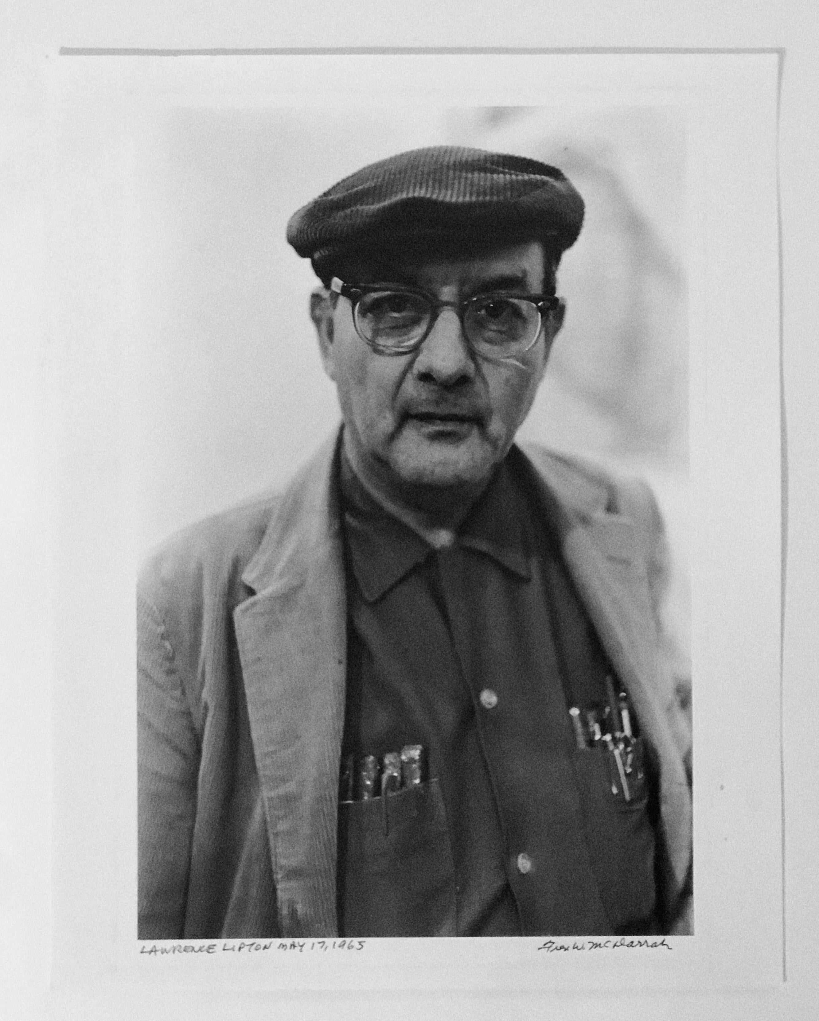 Photographie vintage à la gélatine argentée Lawrence Lipton Photo Beatnik Beat Writer en vente 3