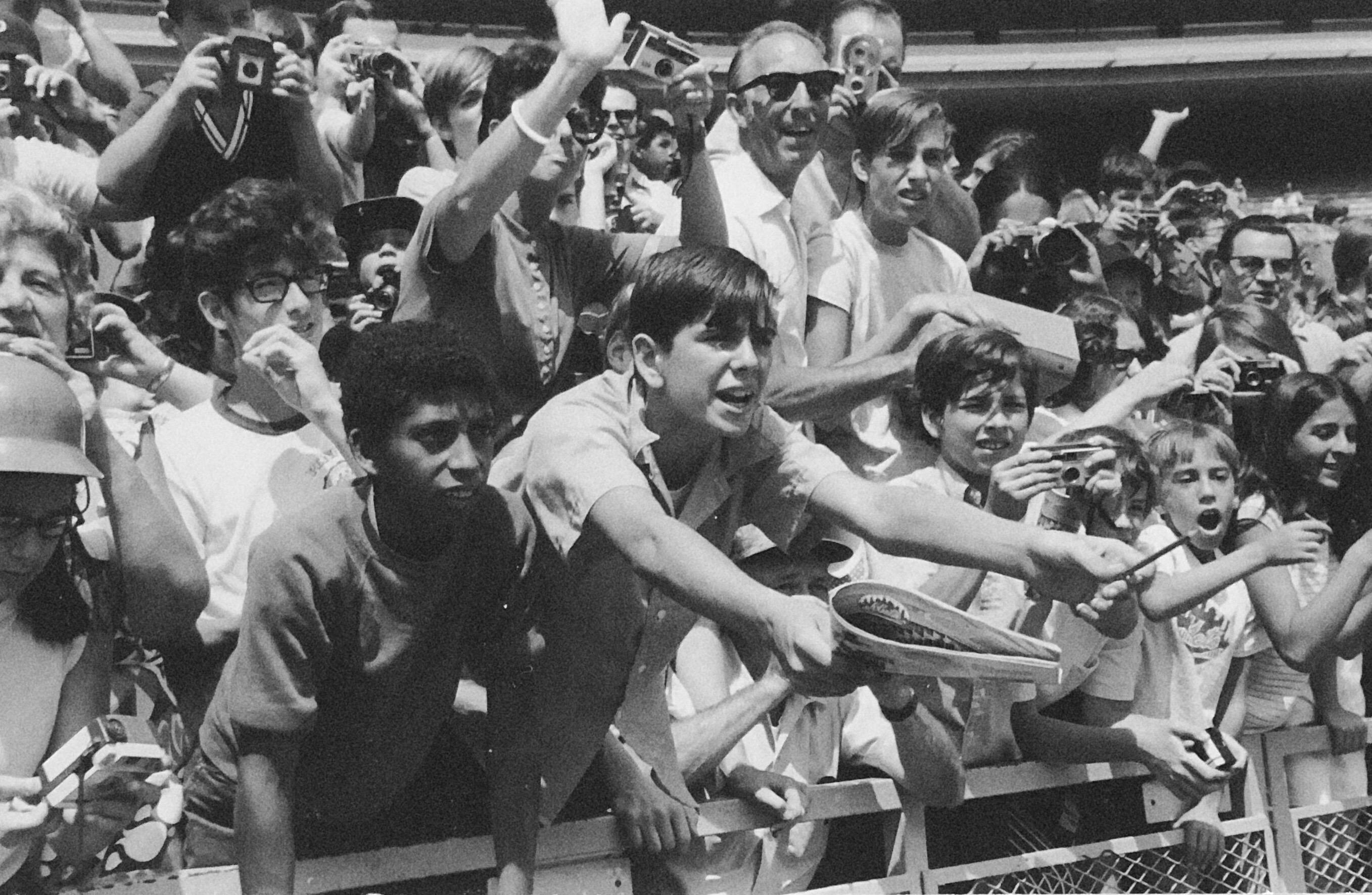 Vintage Gelatina de Plata Foto Mets Béisbol Deportes Fotografía Americana