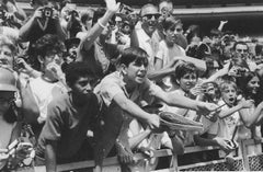 Vintage Gelatina de Plata Foto Mets Béisbol Deportes Fotografía Americana