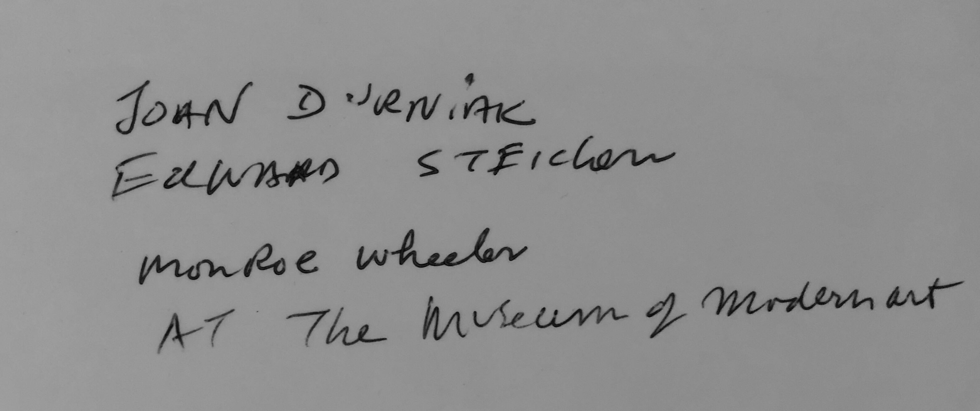 Vintage Silver Gelatin Signed Photograph Edward Steichen, MoMA Photo 3