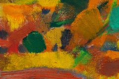 "Untitled", Small Multicolor Abstract, Oil on Canvas, Signed By the Artist