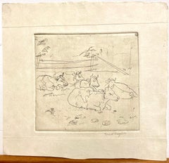 Fred Nagler, (Cows in a Pasture, small version)