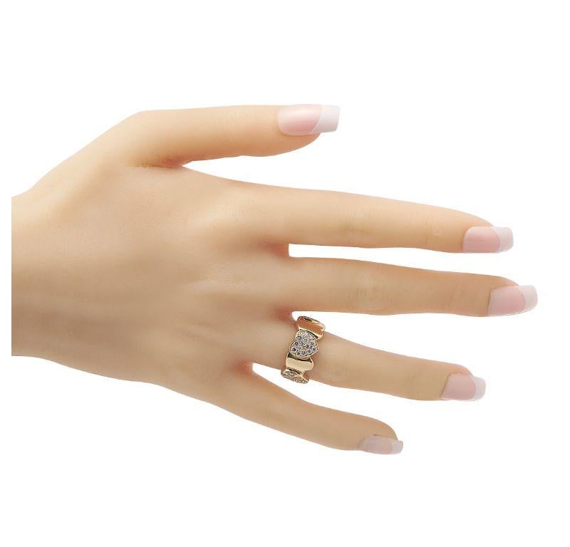 Fred of Paris Herzring aus 18 Karat Gelbgold mit 1,0 Karat Diamanten (Rundschliff)