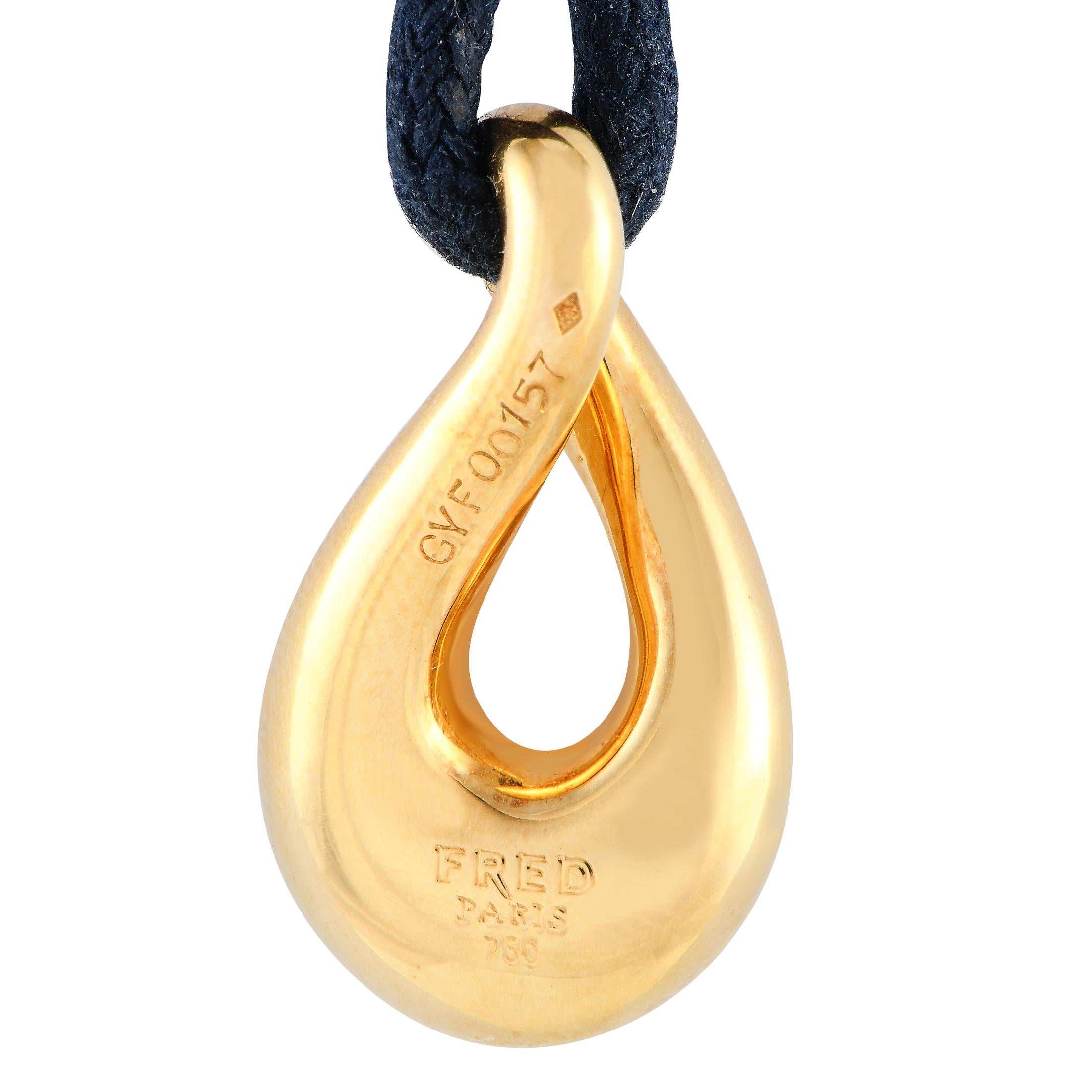 Women's Fred of Paris 18K Yellow Gold Cord Necklace