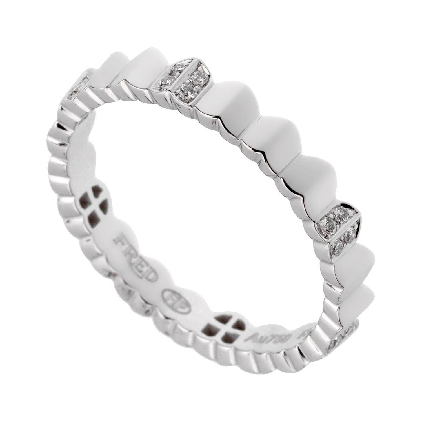 Fred of Paris Arc White Gold Diamond Eternity Ring