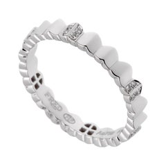 Fred Paris Anillo Eternidad Diamante Arco Oro Blanco
