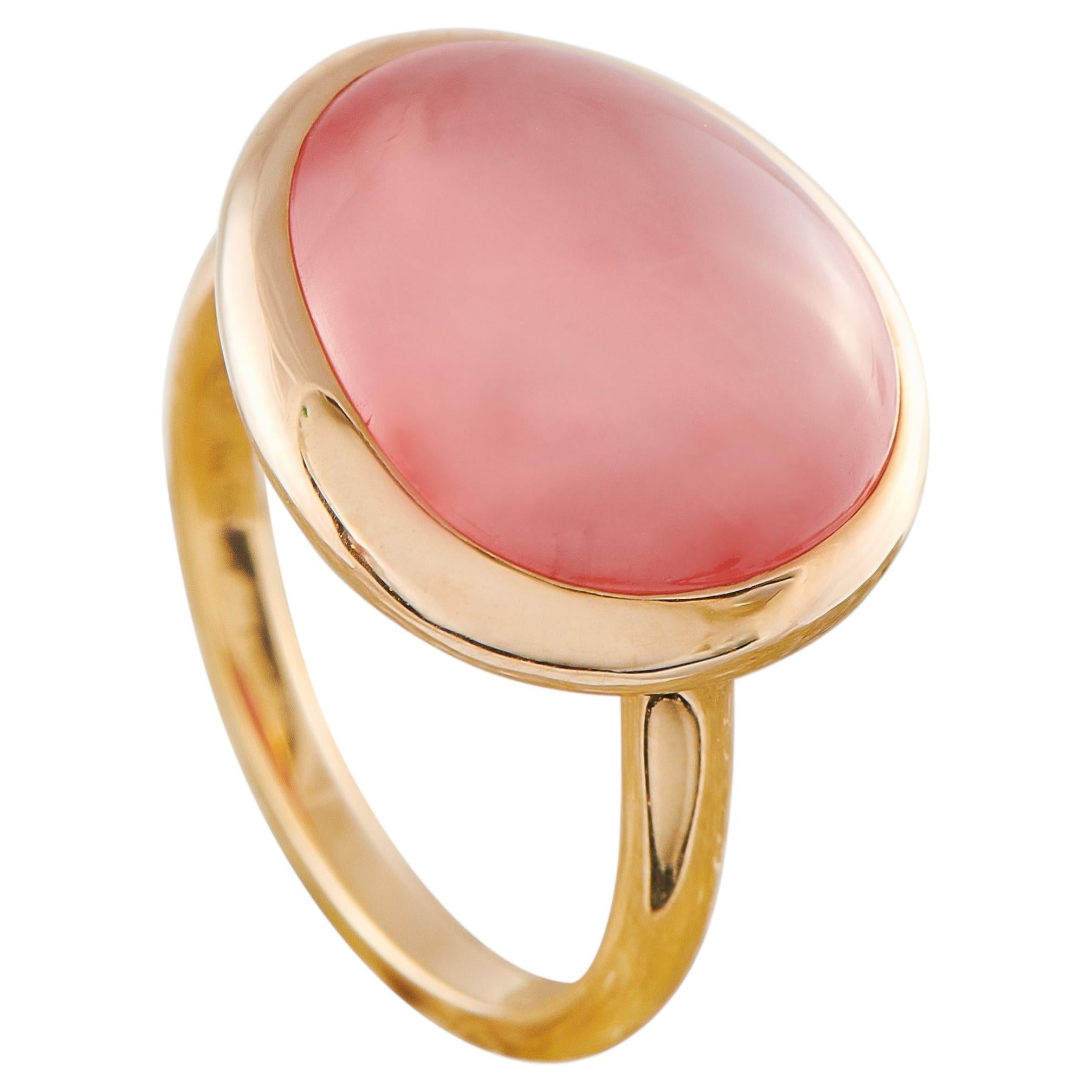 Fred von Paris Belles Rives 18K Rose Gold Rhodochrosit Ring FP10-050426