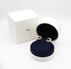 Fred of Paris Clips On Earrings In 18Kt Yellow Gold With 3.54 Ctw In VVS Diamond