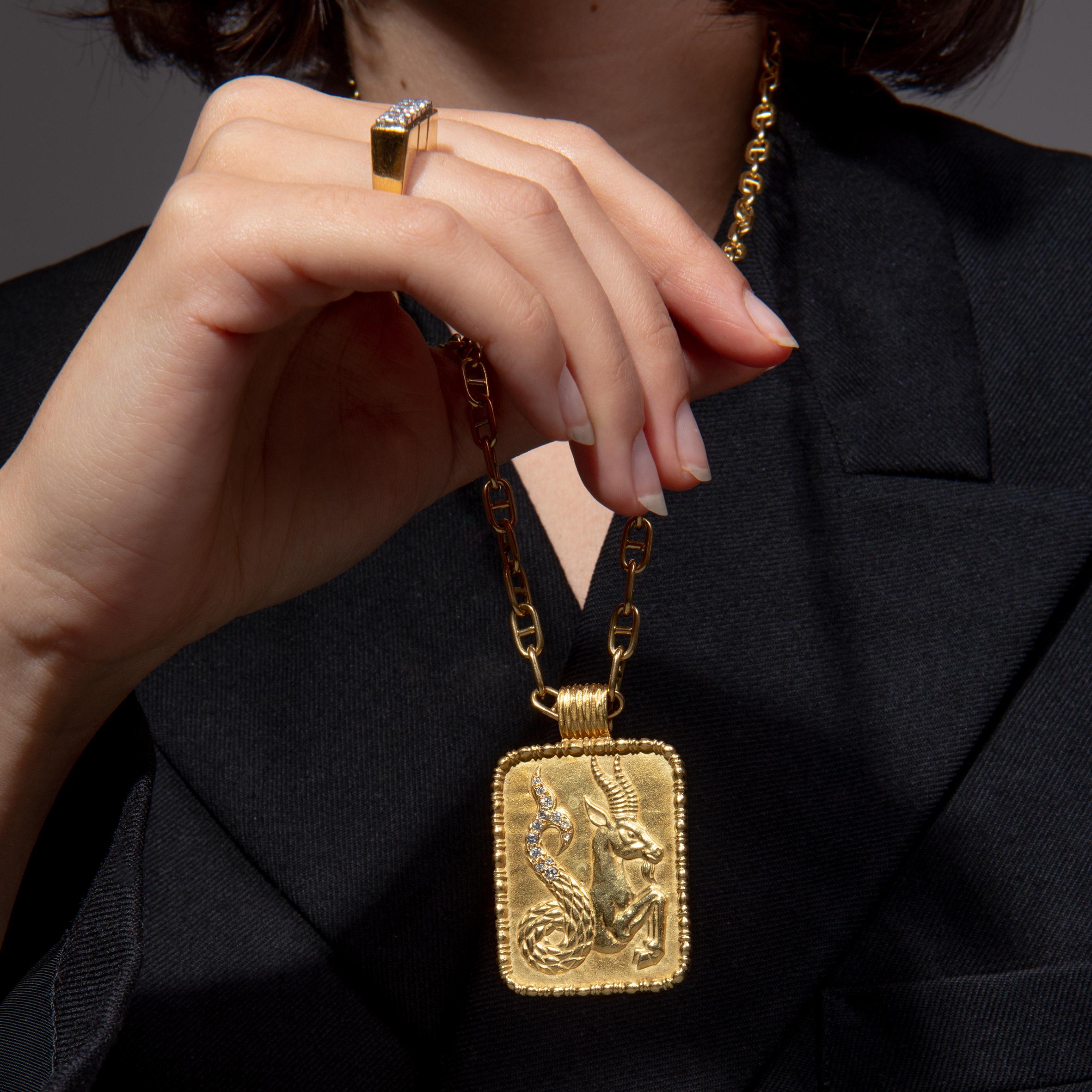 Fred of Paris Bague rectangulaire en or et diamants en vente 2