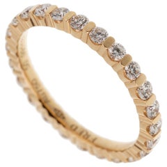 Fred Paris Anillo de Oro Rosa con Eternidad de Diamantes