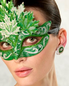 Fred of Paris Emerald and Diamond Ear Clips Circa 1970s
