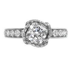 Fred of Paris Anello di fidanzamento con diamante in platino Fred Celeste da 1,25 carati