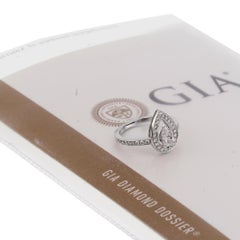 Fred of Paris GIA Certified Lovelight Pear Shaped Diamond Engagement Ring