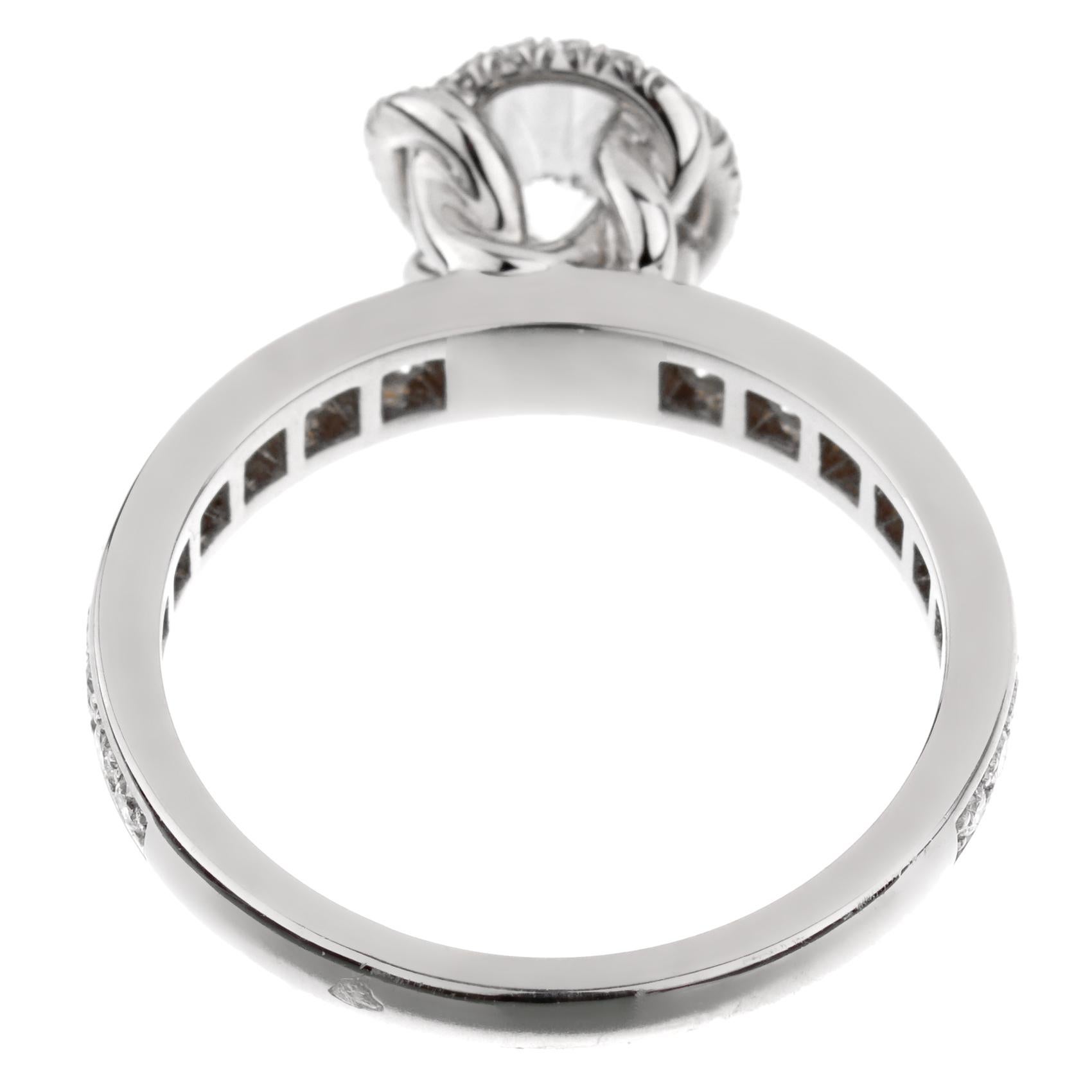 Fred of Paris Bague de fiançailles en platine et diamants certifiés GIA de 1,23 carat Neuf - En vente à Feasterville, PA
