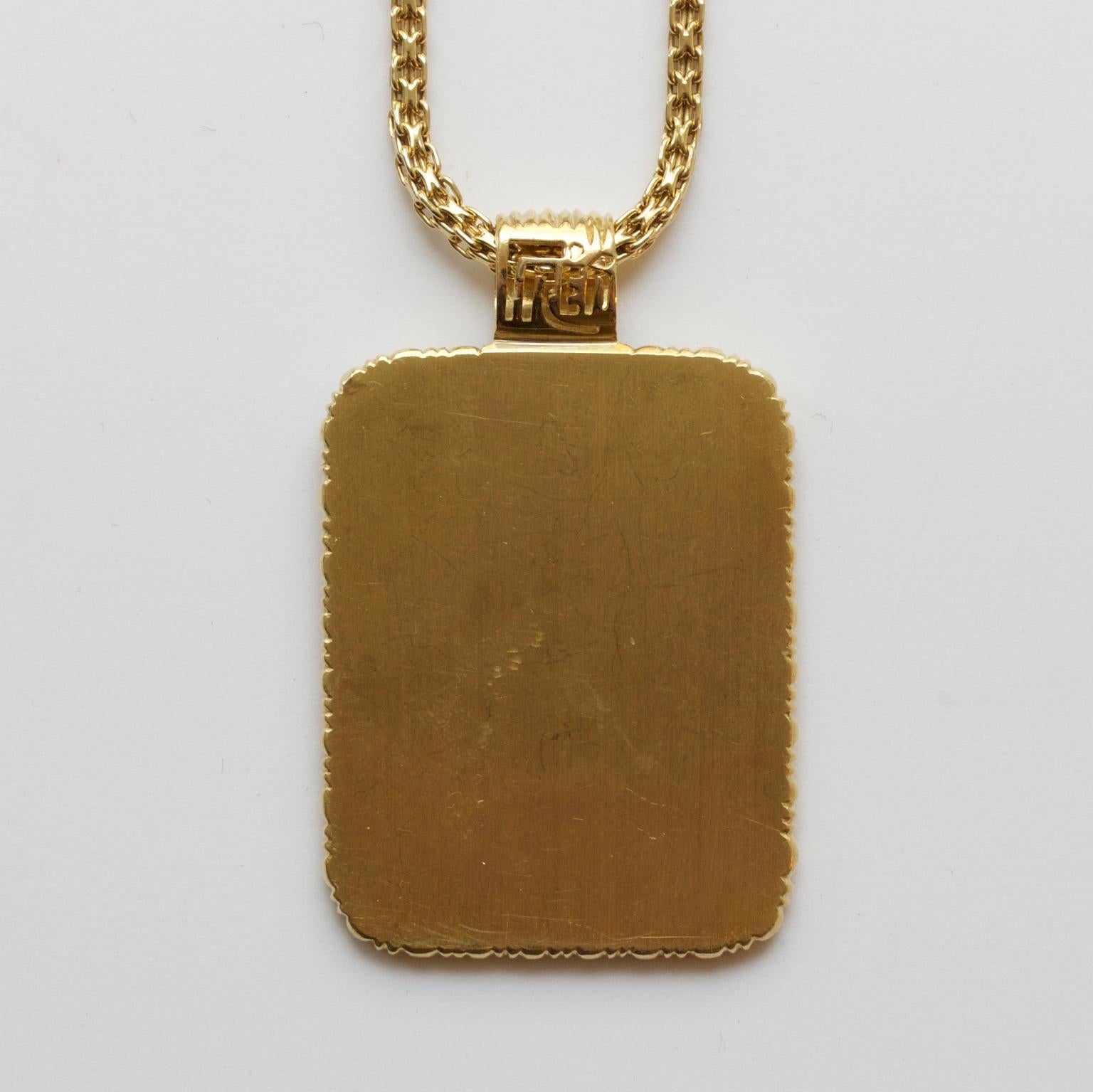 Fred of Paris Gold Libra Pendant In Excellent Condition In Amsterdam, NL