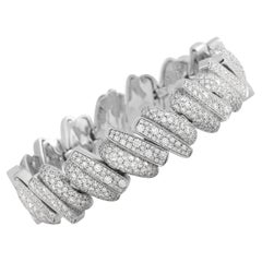 Fred of Paris Lovelight 18K White Gold 8.66 ct Diamond Bracelet