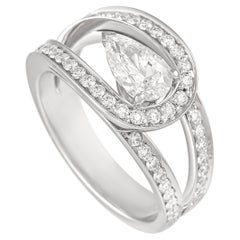 Fred Of Paris Lovelight Platinum 0.91 ct Diamond Ring