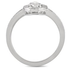 Fred of Paris Lovelight Platinum 1.05 Ct Diamond Ring
