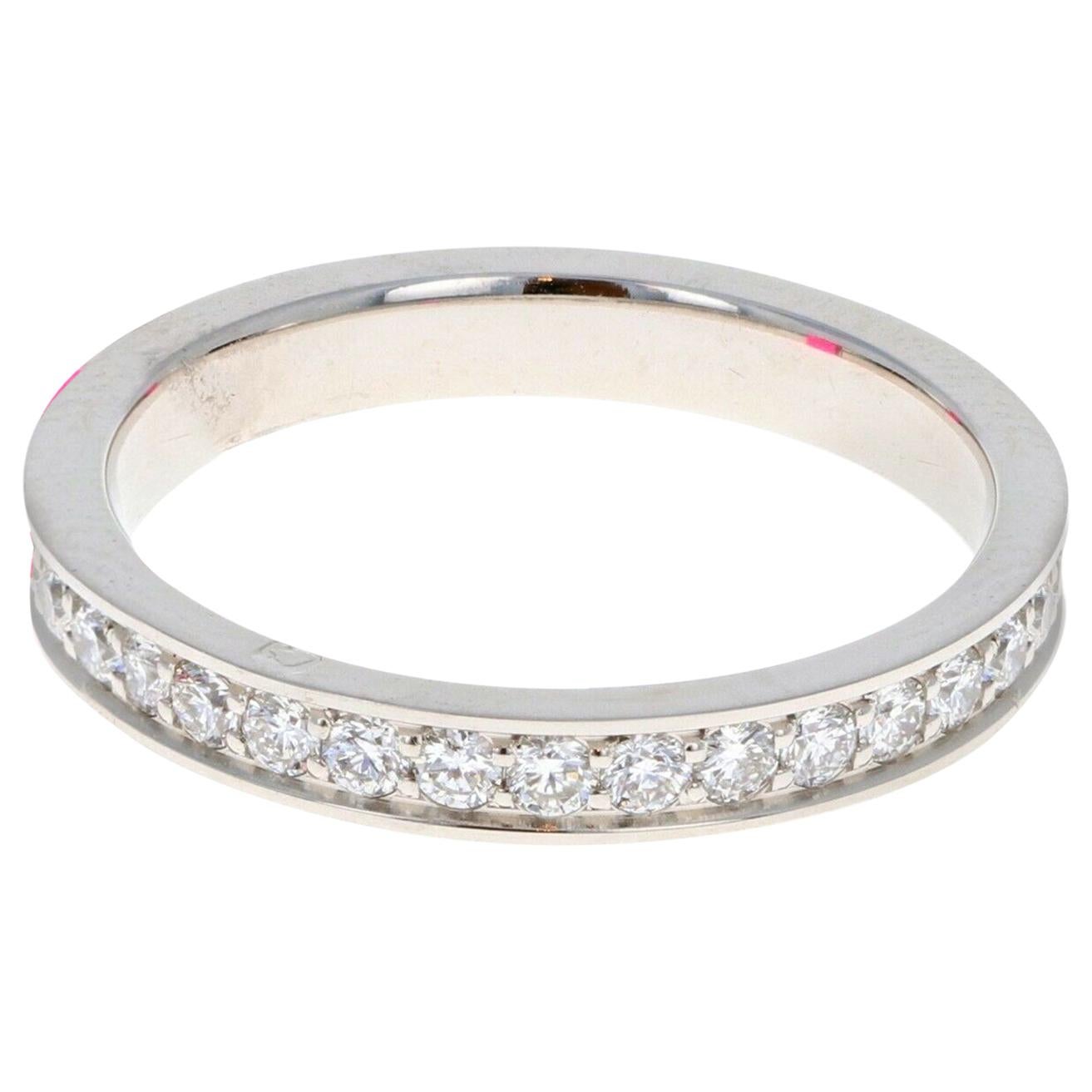 Fred of Paris Platinum Diamond Alliances Eternity Ring