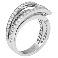 Fred of Paris Bague poire diamant en platine