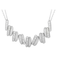 Fred of Paris Success 18K White Gold 3.50 ct Diamond Necklace