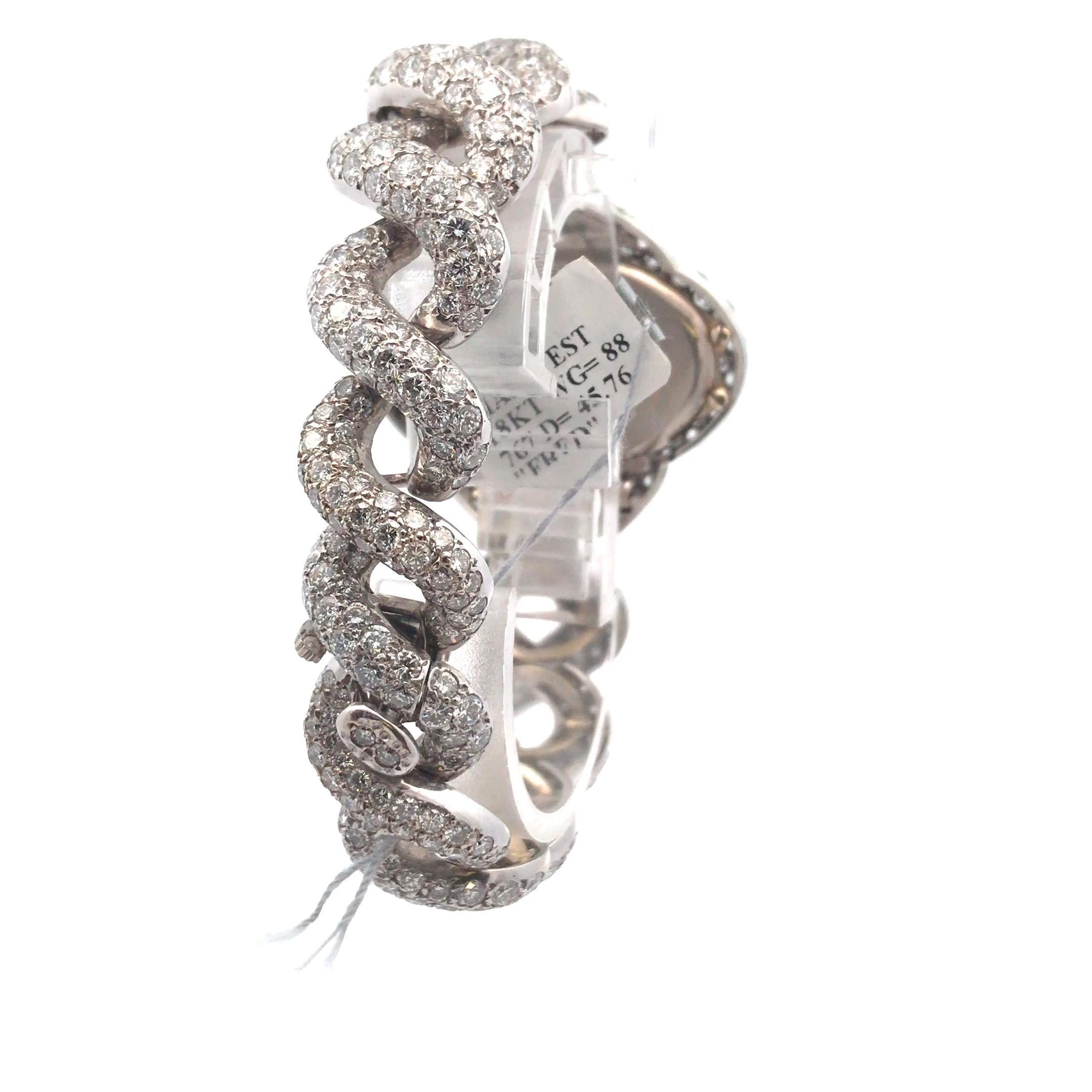 Fred Paris Montre-bracelet en diamants 18 carats Unisexe 