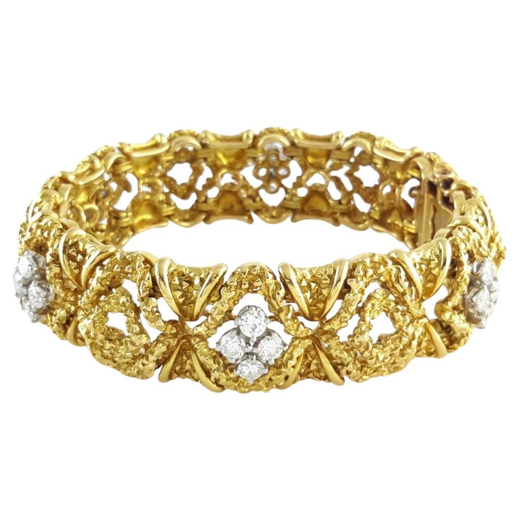Fred Paris 18k Gold Diamond bracelet en venta
