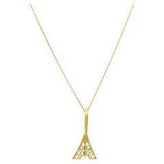 Fred Paris - Collana con ciondolo Torre Eiffel in oro 18k