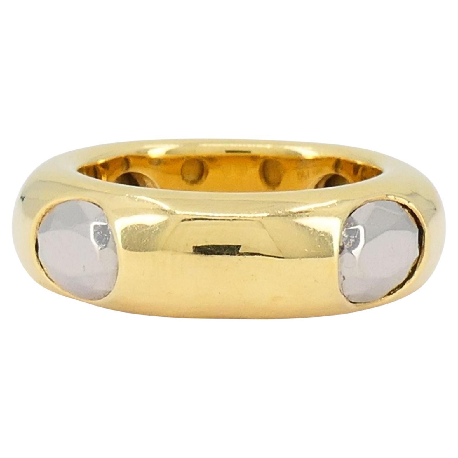FRED Paris Bague Vintage en or 18k avec hématite