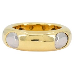 FRED Paris 18k Gold Hematite Vintage Band Ring