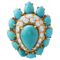 Fred, Paris 18k Gold & Turquoise Ring