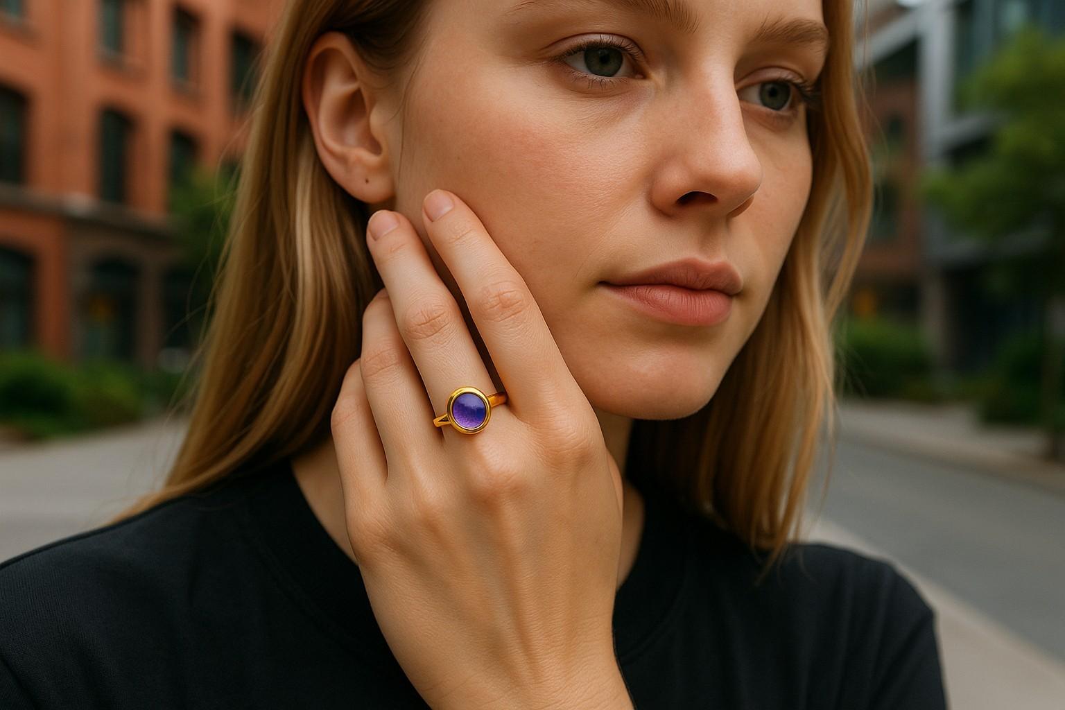 Prodotto in evidenza

Designer: Fred Paris

Metallo: Oro rosa 18k (Au750, marchi francesi)

A. Stone: Ametista liscia e incastonata in una morbida silhouette cabochon

Misura dell'anello: 6,75 US (ridimensionabile)

Peso: ~4 g

Condit: Usato, ben