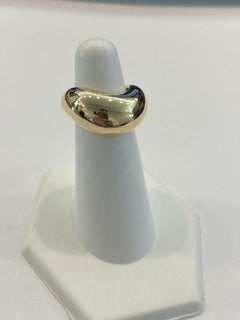 Fred Paris 18k Yellow Gold Wave Ring Vintage Fully Signed & Numbered Rare