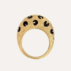 Fred Leopard Ring en or et émail