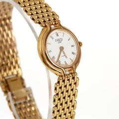 FRED Paris Circa 1990 Montre Force 10 Vintage Golden Metal Wrist Watch Lady